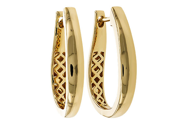B275-24257: GOLD EARRINGS (22MM)