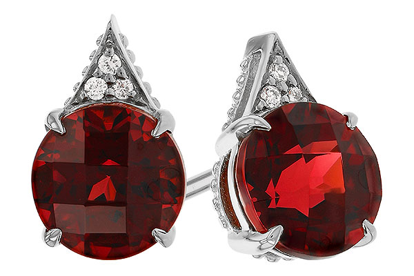 B275-25111: EARR 2.08 TW GARNET 2.10 TGW (6MM RD)