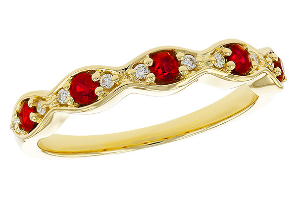 B275-26929: LDS WED RG .28 RUBY .34 TGW