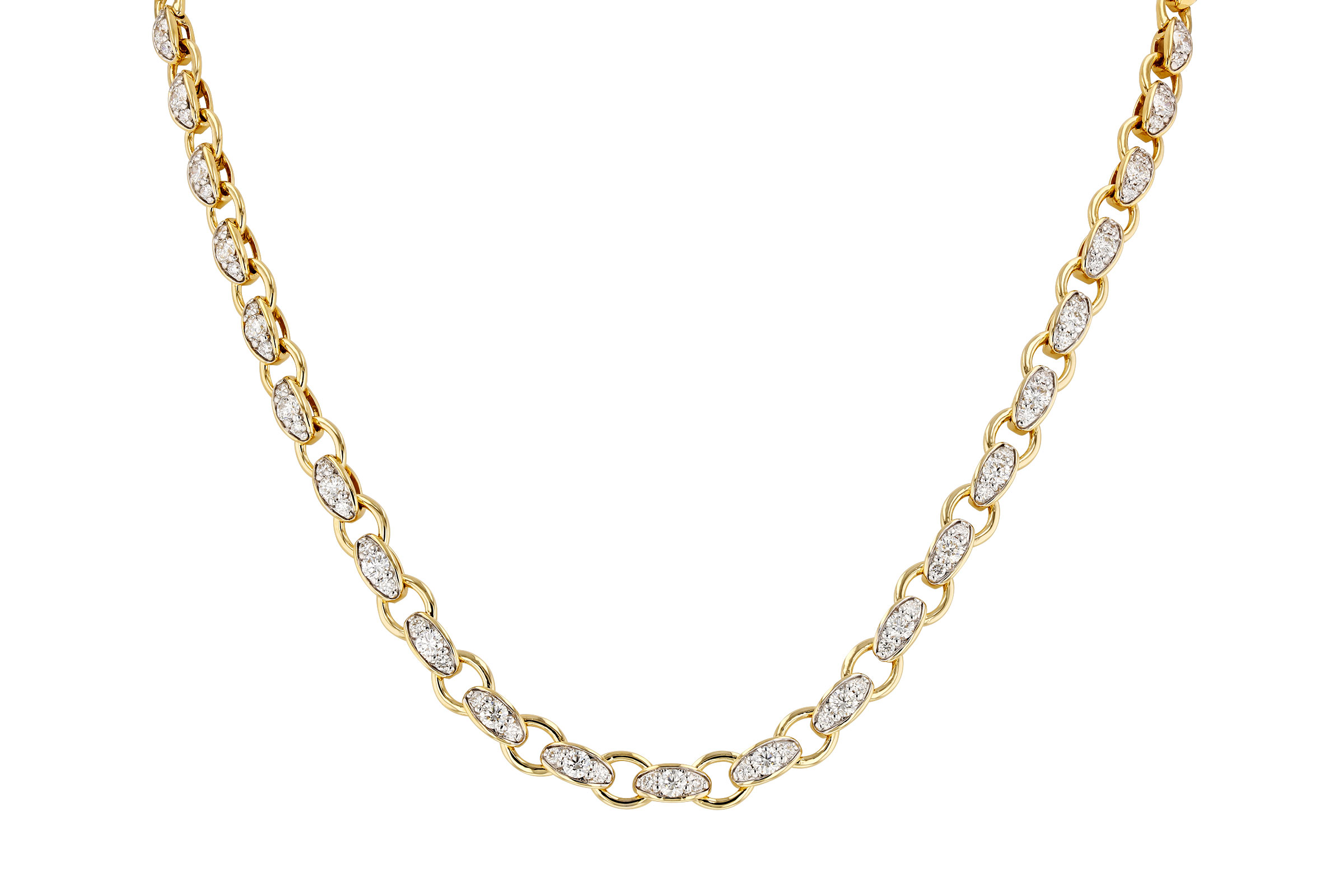B276-11466: NECKLACE 3.18 TW (17.25")