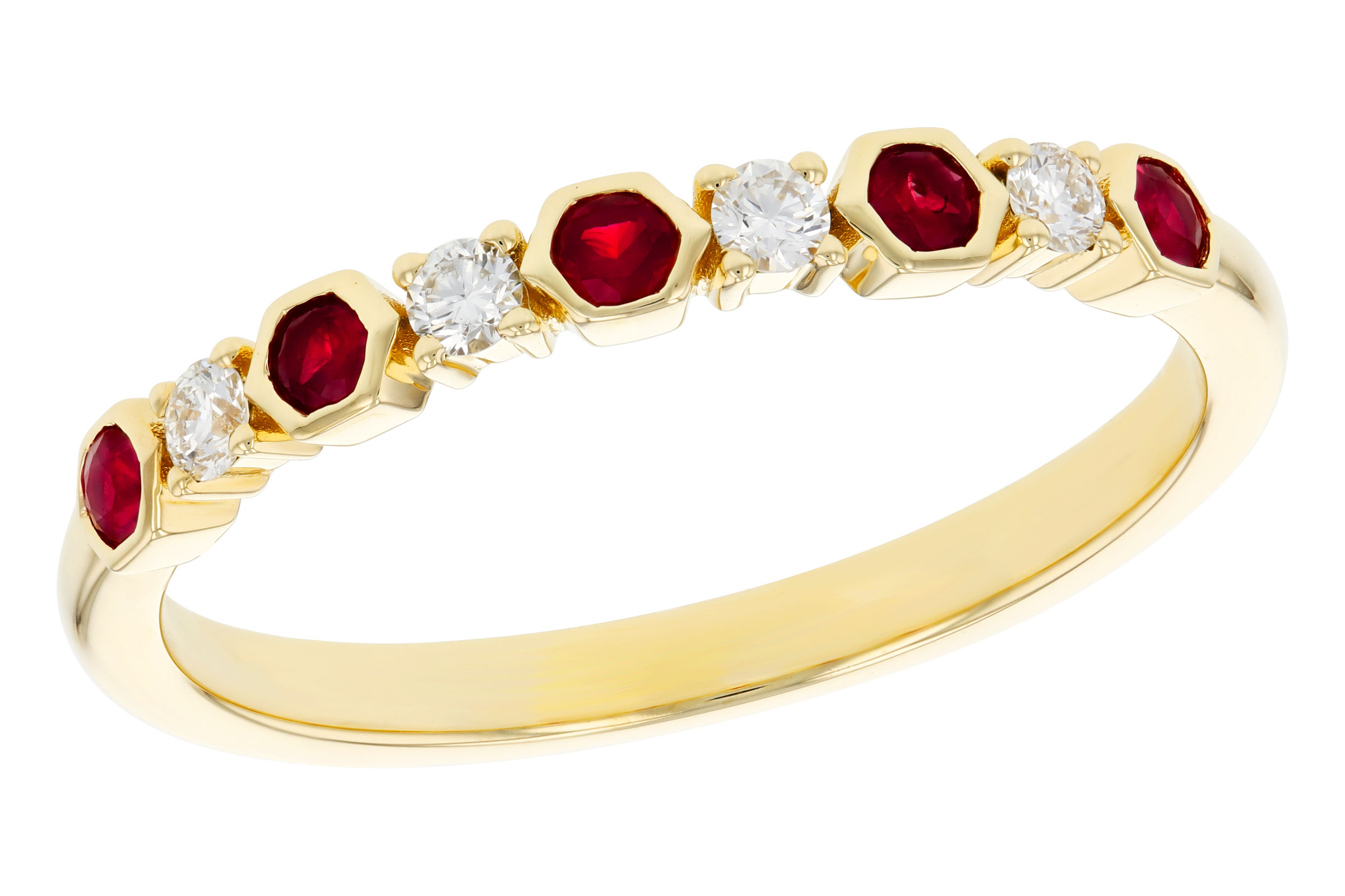 B276-12402: LDS WED RG .14 TW RUBY .24 TGW