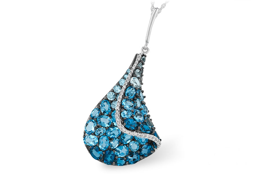 C187-96038: NECK 4.81 BLUE TOPAZ 4.94 TGW