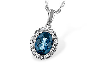 C189-74193: NECK 1.28 LONDON BLUE TOPAZ 1.41 TGW