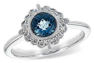 C189-74211: LDS RG .93 BLUE TOPAZ 1.05 TGW