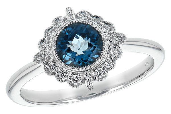 C189-74211: LDS RG .93 BLUE TOPAZ 1.05 TGW