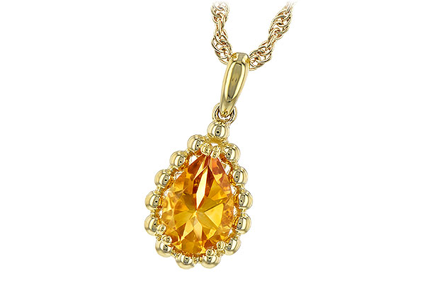 C189-76975: NECKLACE 1.06 CT CITRINE