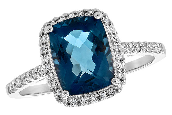 C189-81529: LDS RG 2.42 LONDON BLUE TOPAZ 2.62 TGW