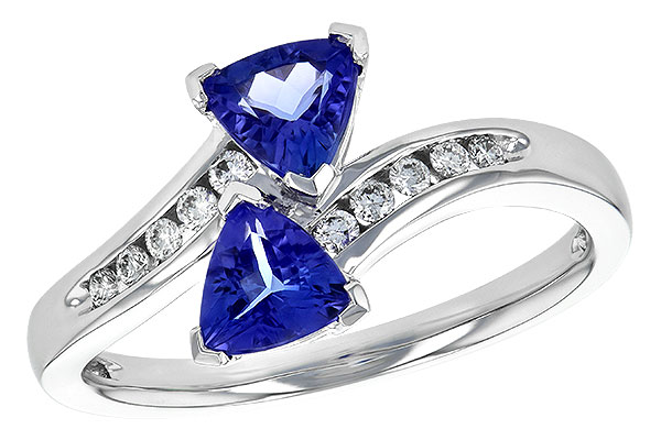 C190-64266: LDS RG .77 TW TANZANITE .90 TGW