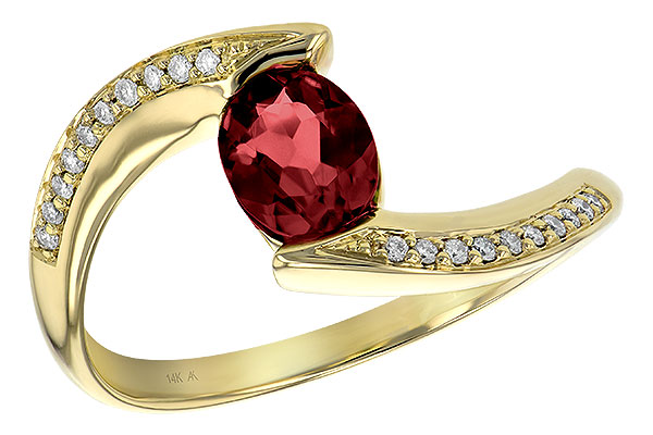 C190-65138: LDS RG .75 GARNET .82 TGW