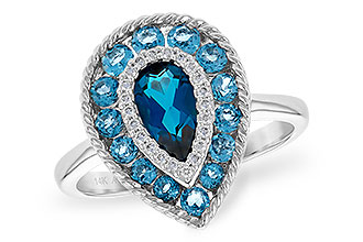 C190-67893: LDS RG 1.52 TW BLUE TOPAZ 1.60 TGW