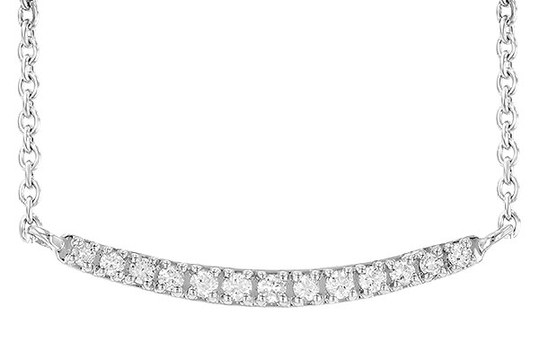 C190-69675: NECKLACE .10 TW (13 STONES)