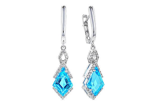 C274-29675: EARR 2.72 TW BLUE TOPAZ 2.90 TGW