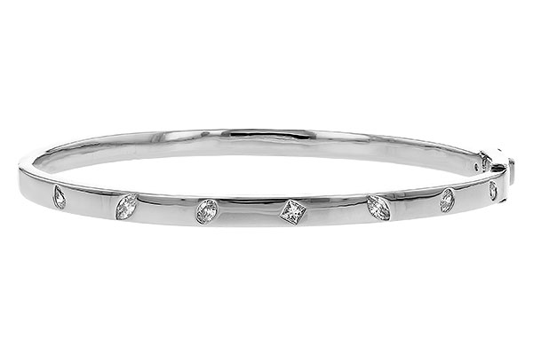 C274-34220: BANGLE .35 TW FANCY CUT DIAMONDS