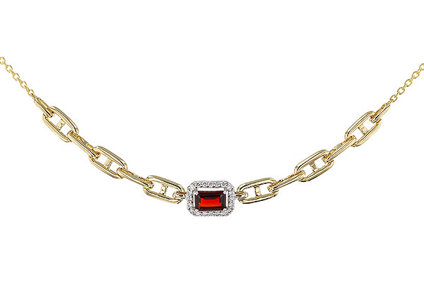 C275-20575: NECK .63 GARNET .75 TGW (6x4MM E.C. GAR / 18")