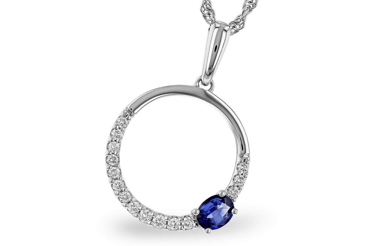 C275-21466: NECKLACE .28 SAPPHIRE .43 TGW