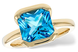 C276-09666: LDS RG 3.50 CT BLUE TOPAZ (9MM BT)