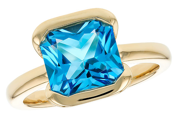 C276-09666: LDS RG 3.50 CT BLUE TOPAZ (9MM BT)
