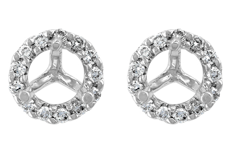 D186-11484: SEMI DIA EARR .10 TW (HOLDS .15 EACH)