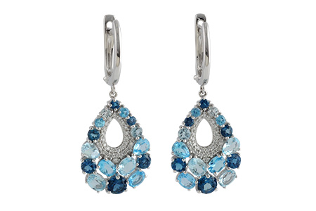 D187-98793: EARR 4.01 BLUE TOPAZ 4.24 TGW