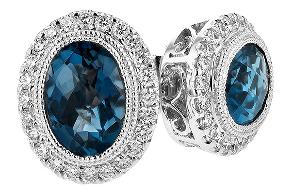 D189-74193: EARR 1.76 LONDON BLUE TOPAZ 2.01 TGW