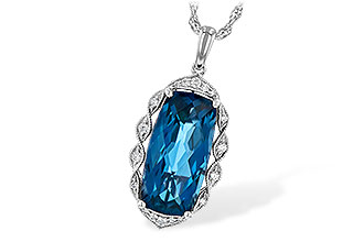 D190-65093: NECK 6.70 LONDON BLUE TOPAZ 6.81 TGW