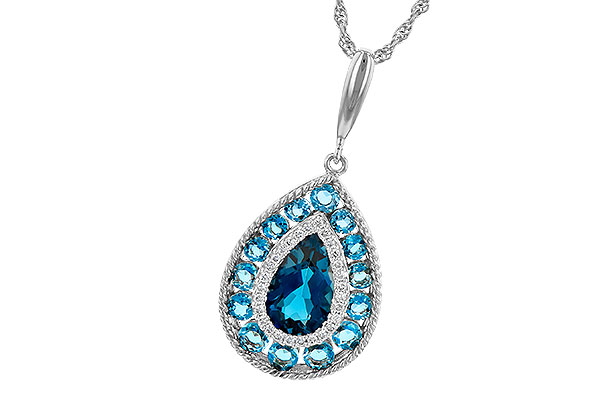 D190-67884: NECK 2.55 TW BLUE TOPAZ 2.65 TGW