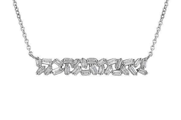 D190-68729: NECK .24 TW BAGUETTES