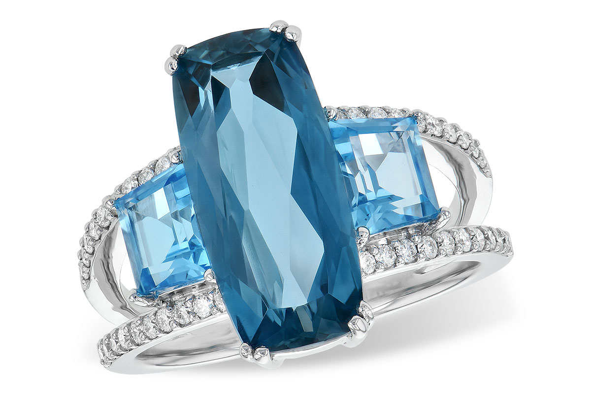 D190-69675: LDS RG 6.40 TW BLUE TOPAZ 6.67 TGW