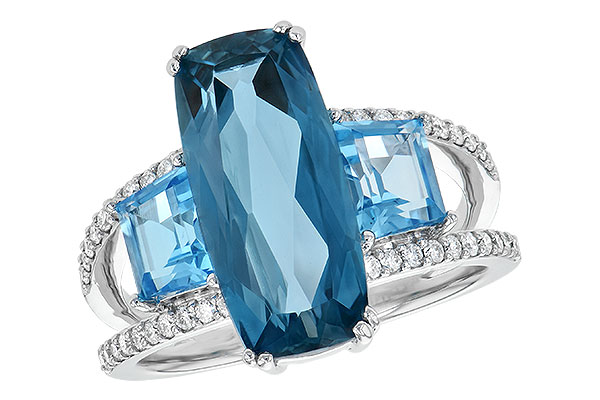 D190-69675: LDS RG 6.40 TW BLUE TOPAZ 6.67 TGW