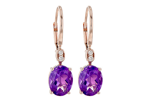 D190-72366: EARR 2.85 TW AMETHYST 2.90 TGW (9x7MM AMY)