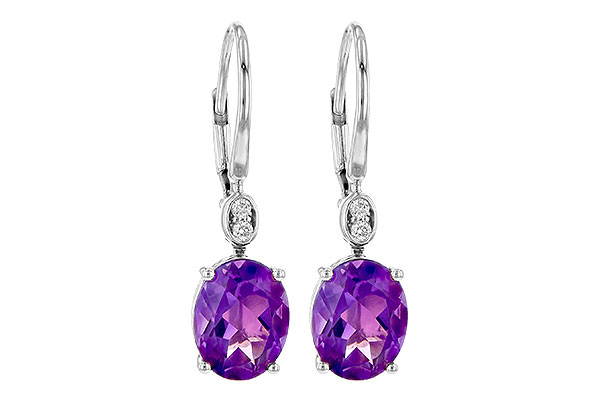 D190-72366: EARR 2.85 TW AMETHYST 2.90 TGW (9x7MM AMY)