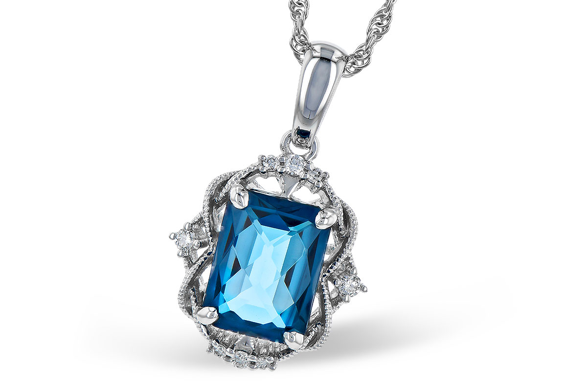 D273-39666: NECK 1.68 LONDON BLUE TOPAZ 1.73 TGW (8x6MM LBT)