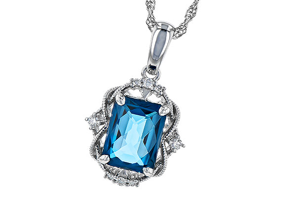 D273-39666: NECK 1.68 LONDON BLUE TOPAZ 1.73 TGW (8x6MM LBT)