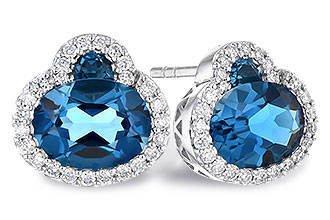 D273-43302: EARR 2.60 TW LONDON BLUE TOPAZ 2.81 TGW