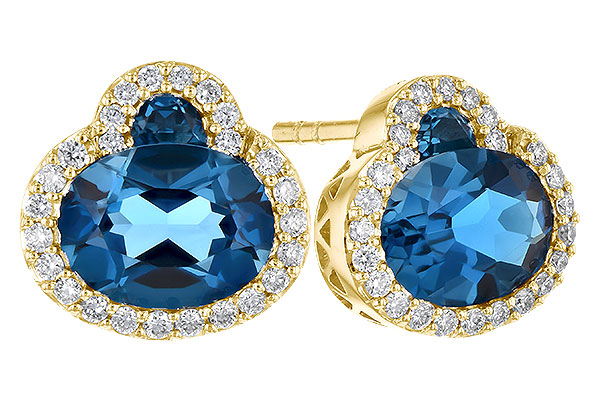 D273-43302: EARR 2.60 TW LONDON BLUE TOPAZ 2.81 TGW