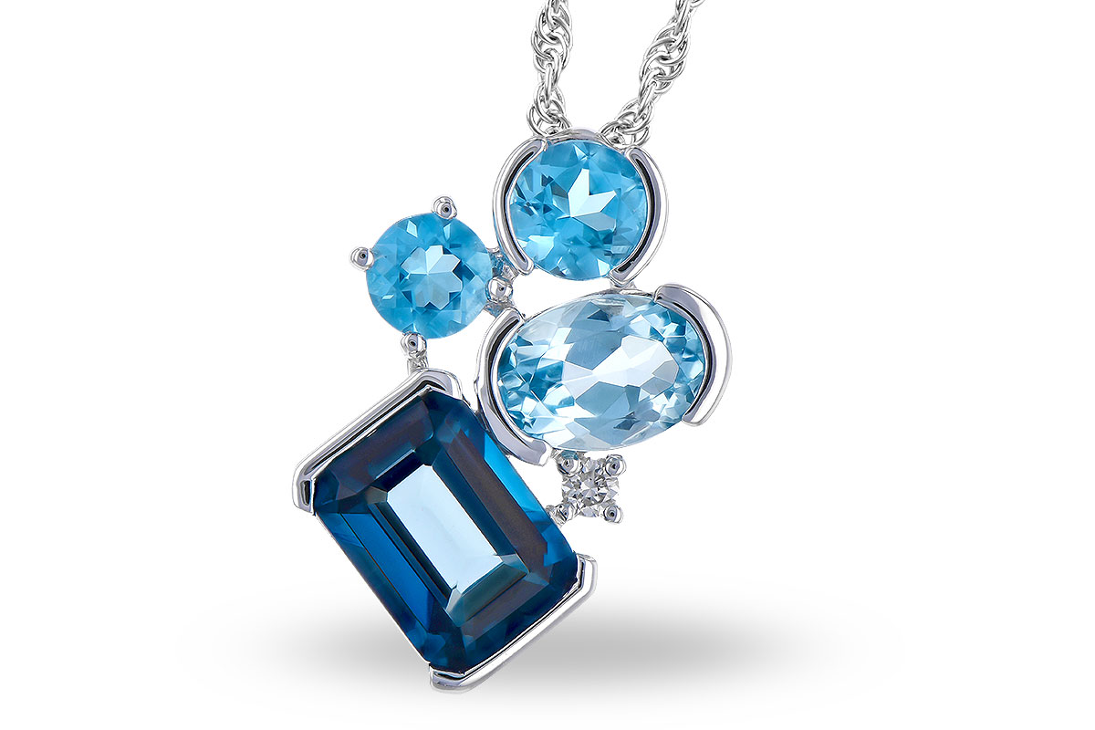 D273-43320: NECK 3.08 BLUE TOPAZ TW 3.11 TGW