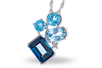 D273-43320: NECK 3.08 BLUE TOPAZ TW 3.11 TGW