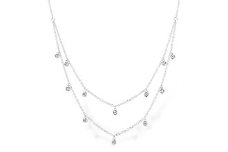D274-28802: NECKLACE .22 TW (18 INCHES)