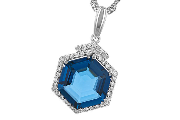 D274-31511: NECK 3.94 TW LONDON BLUE TOPAZ 4.12 TGW