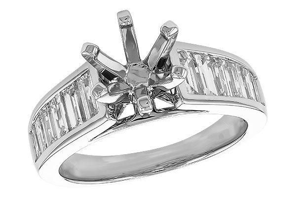 D274-36075: LDS SEMI DIA RG 1.22 TW BAGUETTES