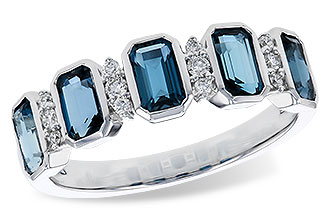 D275-21484: LDS RG 1.46 TW LONDON BLUE TOPAZ 1.58 TGW