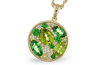 D275-22384: NECK 2.20 TW SEMI-PRECIOUS (TSAV, PER) 2.37 TGW