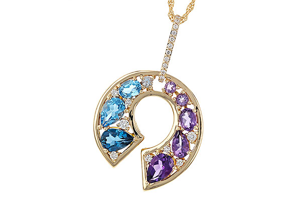 D275-22411: NECKLACE 1.77 SEMI-PREC (AMY & BT) 1.90 TGW
