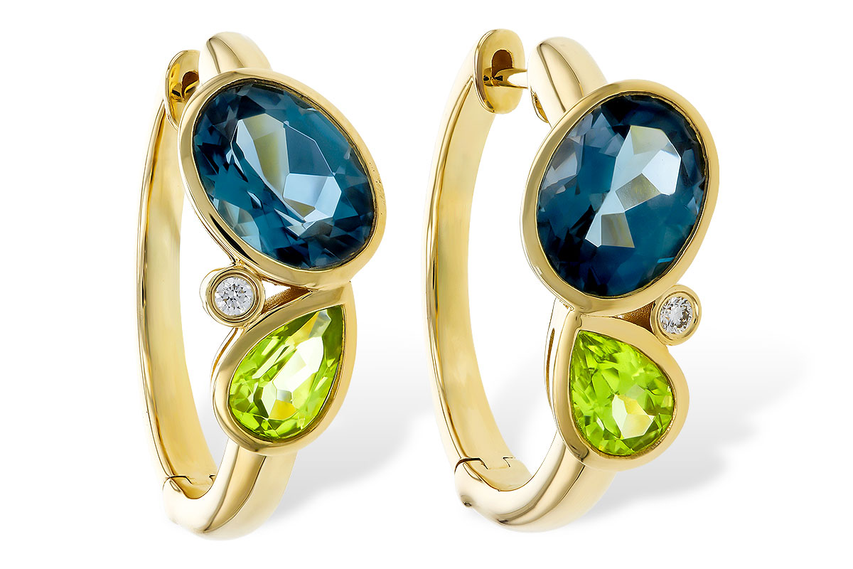 D275-26966: EARRINGS 2.97 SEMI-PREC (PER,LBT) 3.00 TGW