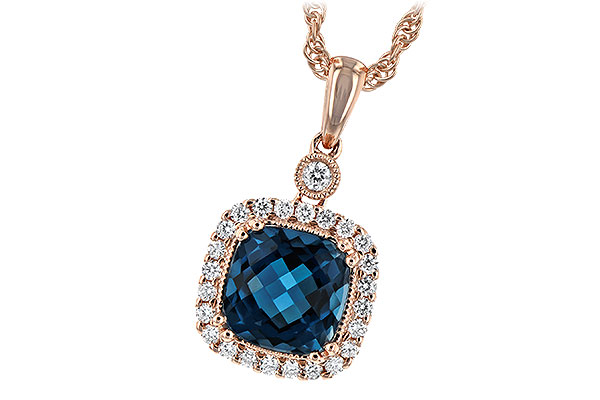 E189-74184: NECK 1.63 LONDON BLUE TOPAZ 1.80 TGW (7MM LBT)