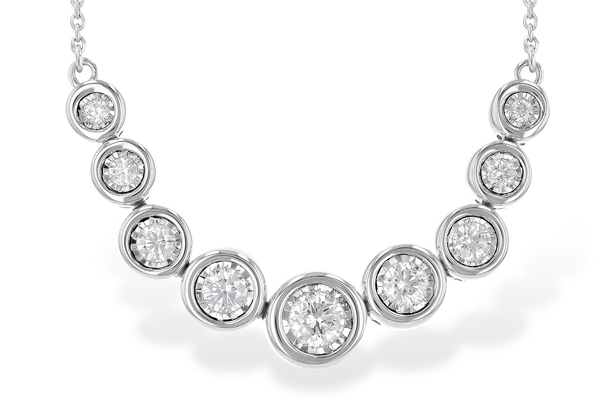 E190-70584: NECKLACE .50 TW