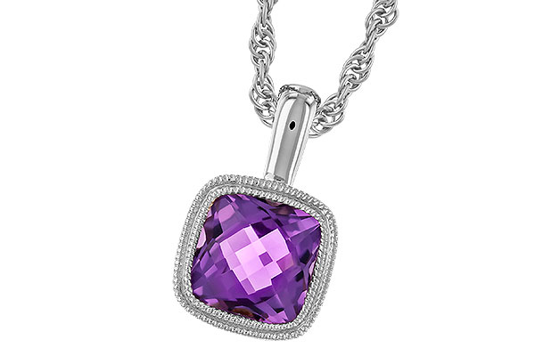 E274-34184: NECKLACE .82 AMETHYST