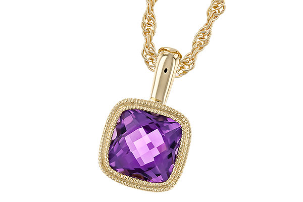 E274-34184: NECKLACE .82 AMETHYST