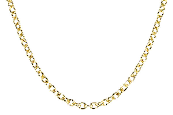 E274-34211: CABLE CHAIN (18IN, 1.3MM, 14KT, LOBSTER CLASP)