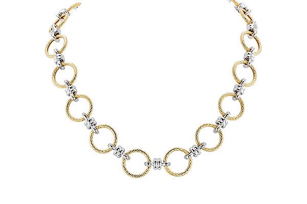 E274-35102: PLAIN GOLD NECKLACE (17")